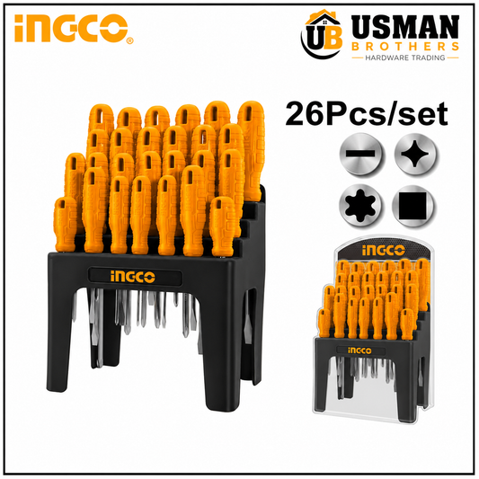 INGCO 26 Pcs Precision Screwdriver & Bit Set – HKSD2658 | Usman Brothers