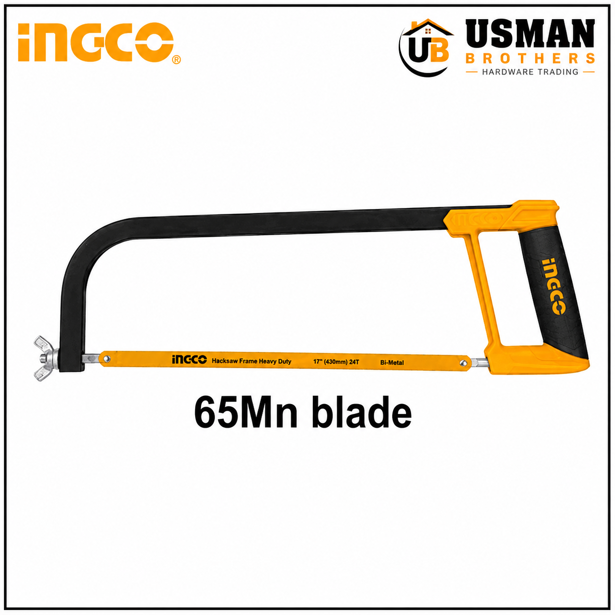 INGCO Heavy Duty Hacksaw Frame 12″ – HHF3028 | Usman Brothers