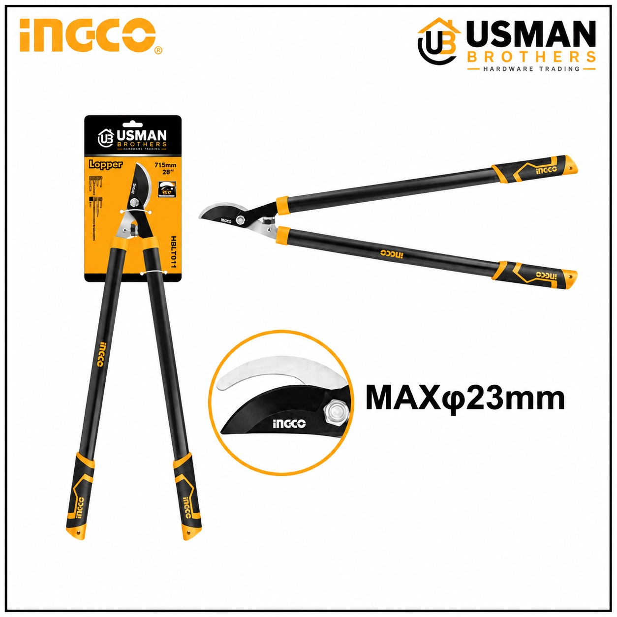 INGCO Heavy Duty Garden Lopper Pruning Cutter – HLT7101 | Usman Brothers