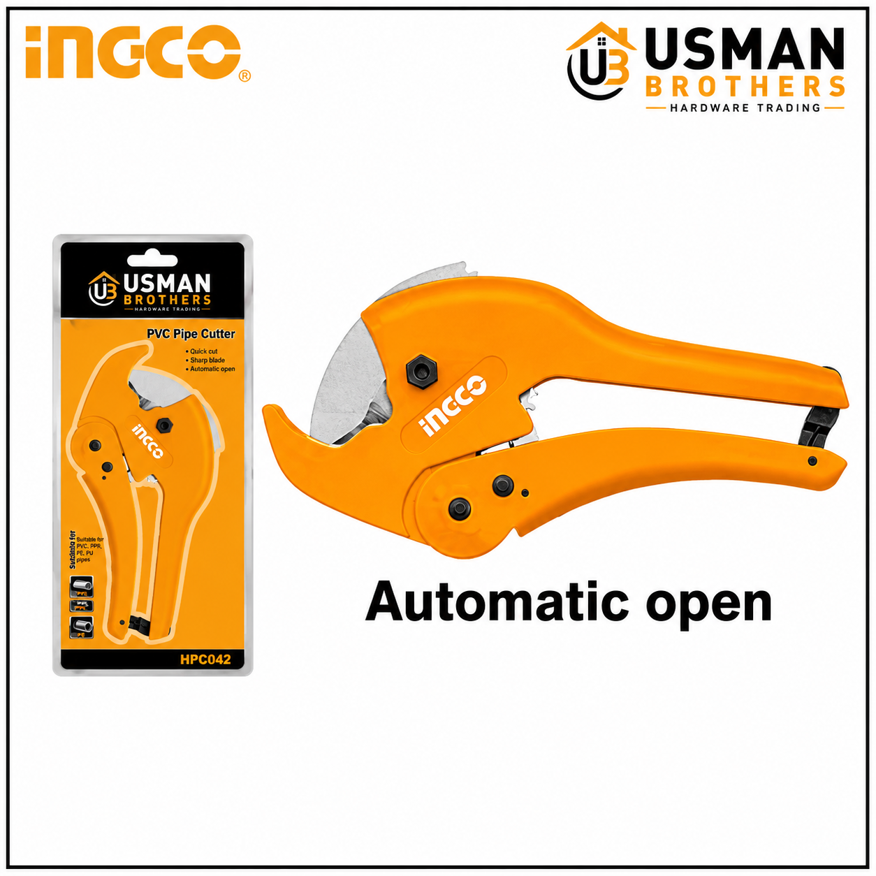INGCO PVC Pipe Cutter Heavy Duty – HPC0442 | Usman Brothers