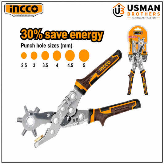 INGCO Heavy Duty Leather Hole Punch Pliers – HLHP028 | Usman Brothers