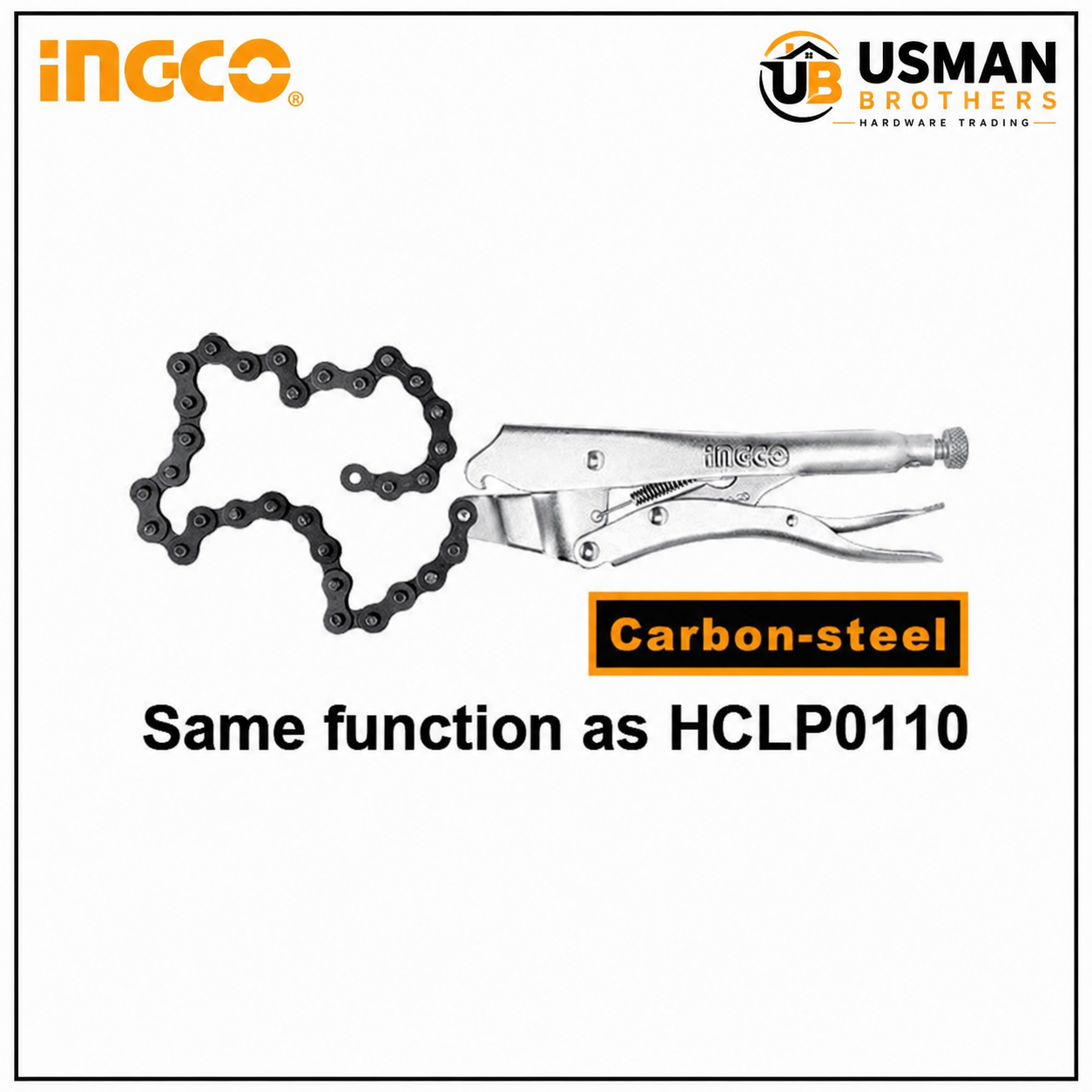 INGCO Chain Clamp Locking Pliers – HCLP0210 | Usman Brothers