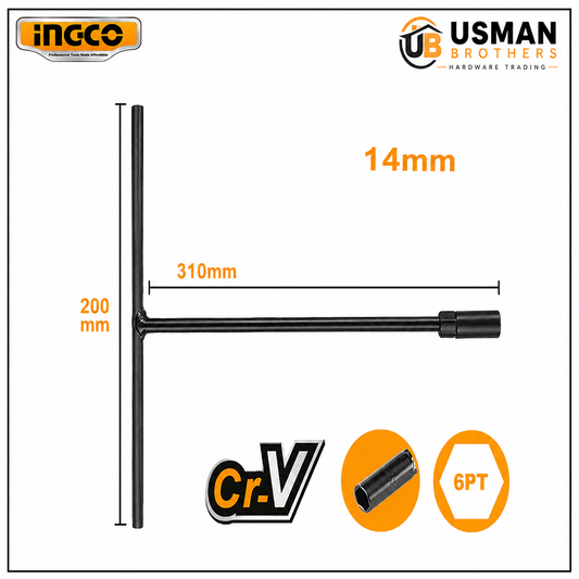 INGCO 17mm T-Handle Socket Wrench – HTSWB1908 | Usman Brothers