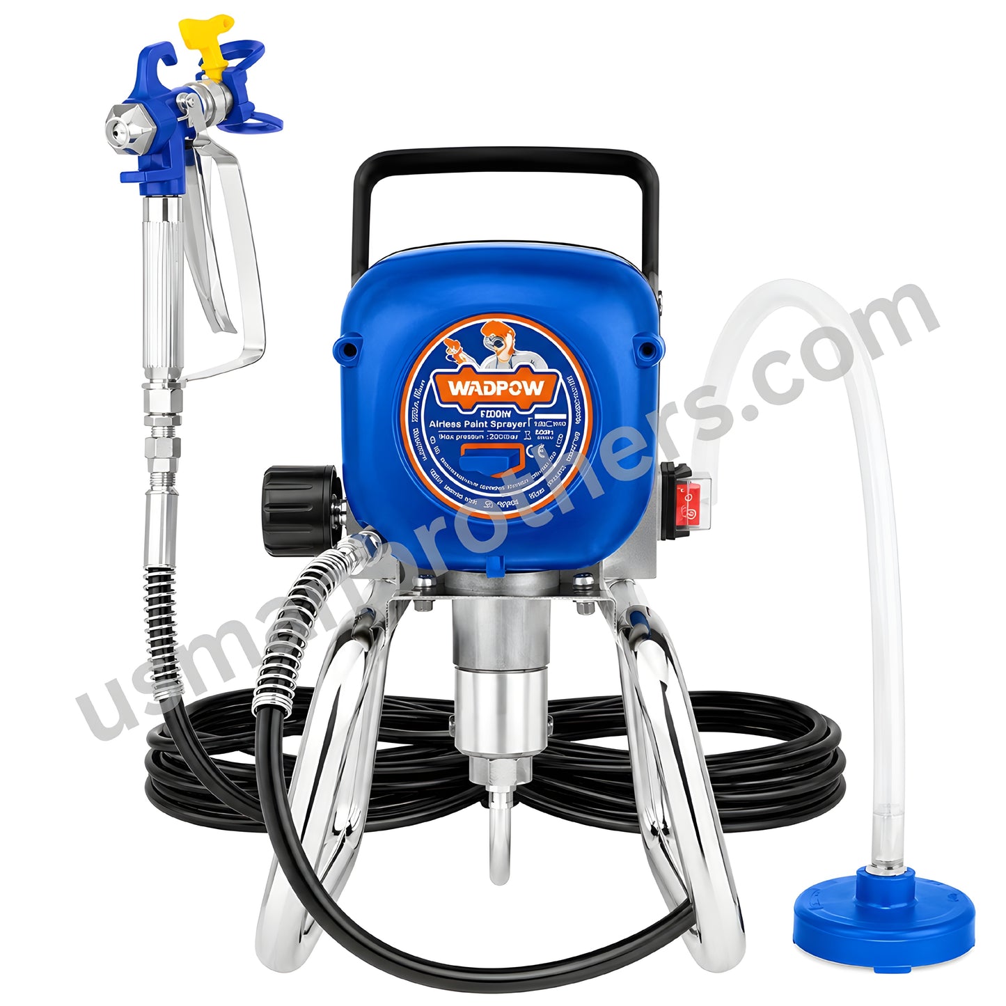 Airless Spray Paint Machine – WADFOW Heavy Duty High Pressure Paint Sprayer