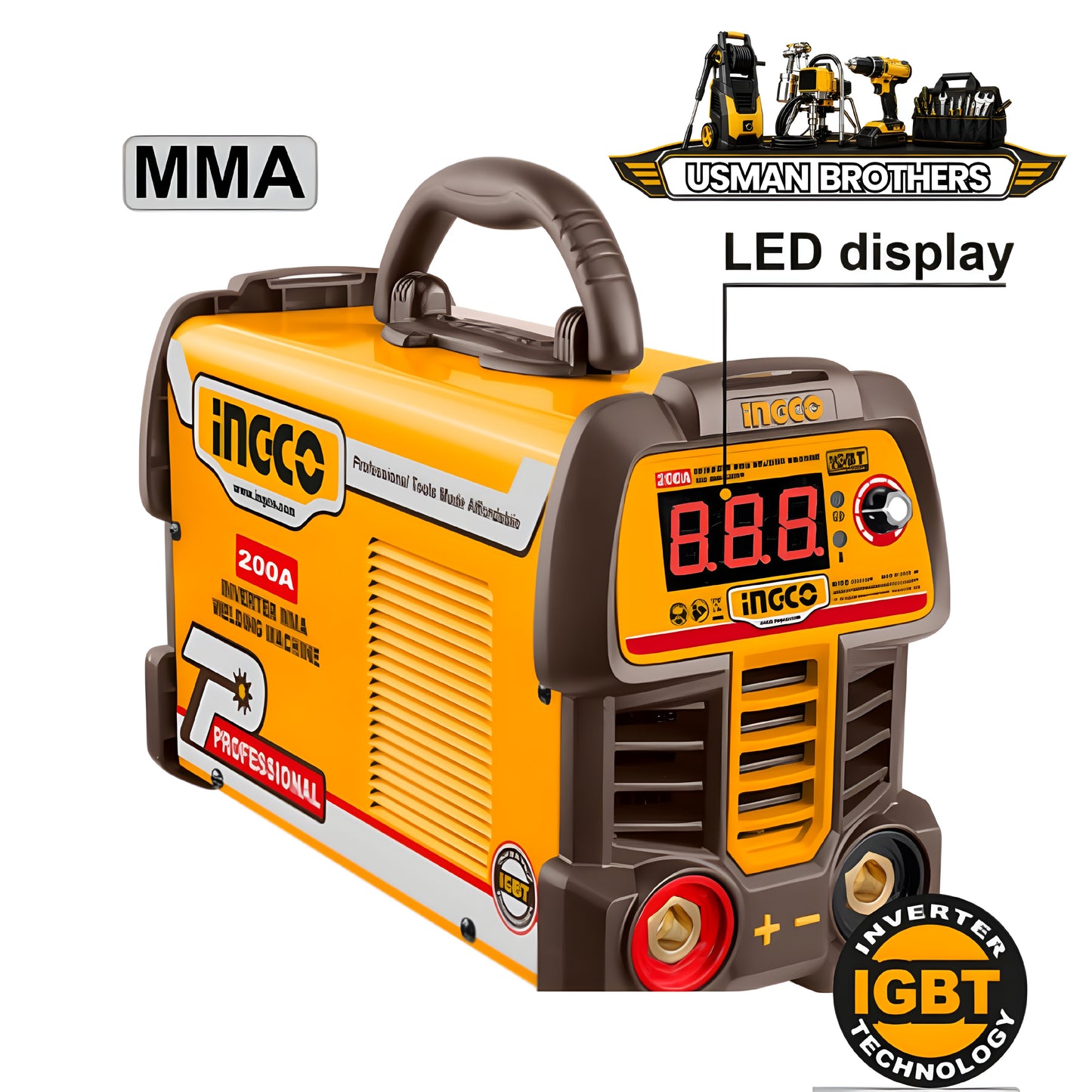 INGCO Inverter MMA Welding Machine – ING-MMA20069 200 Amp IGBT Arc Welder