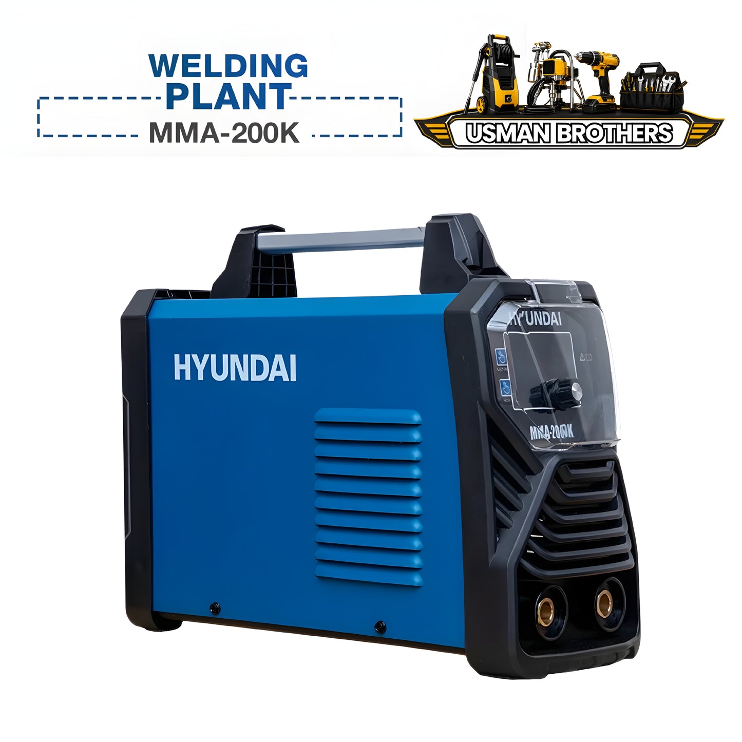 Hyundai Inverter MMA Welding Machine – HWMMA-200K 9 KVA Heavy Duty Arc Welder