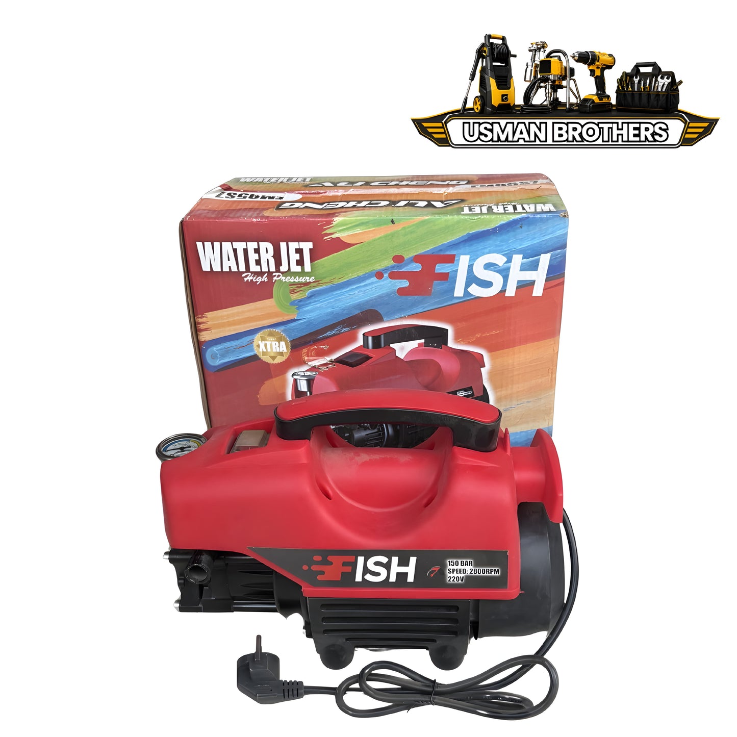 Fish Pressure Washer – Heavy Duty Copper Motor High Pressure Cleaning Machine
