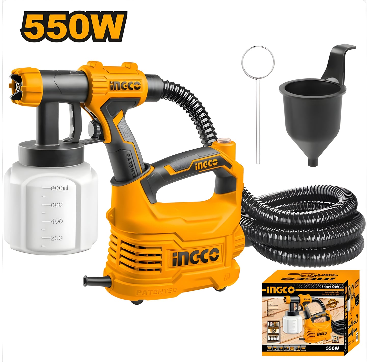 INGCO HVLP Spray Gun 550W SPG5008 🔥