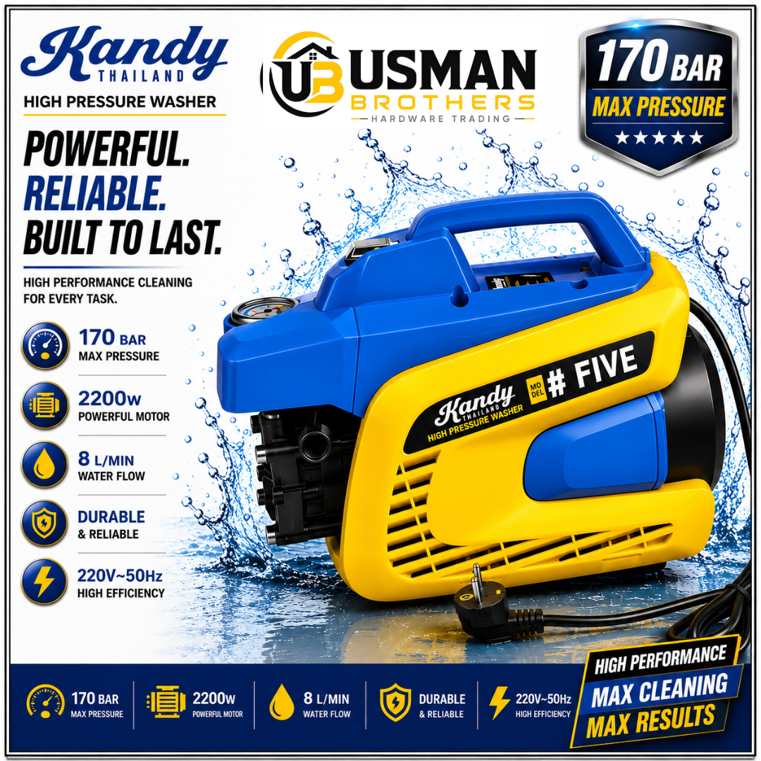 Powerful Pressure Washer for Outdoor & Vehicle Cleaning – KANDY | Usman Brothers