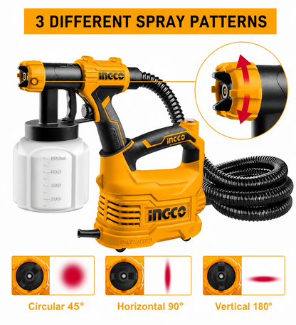 INGCO HVLP Spray Gun 550W SPG5008 🔥