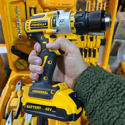 117 Pcs 48V Cordless Drill Tool Kit with 2 Batteries & Charger | Usman Brothers